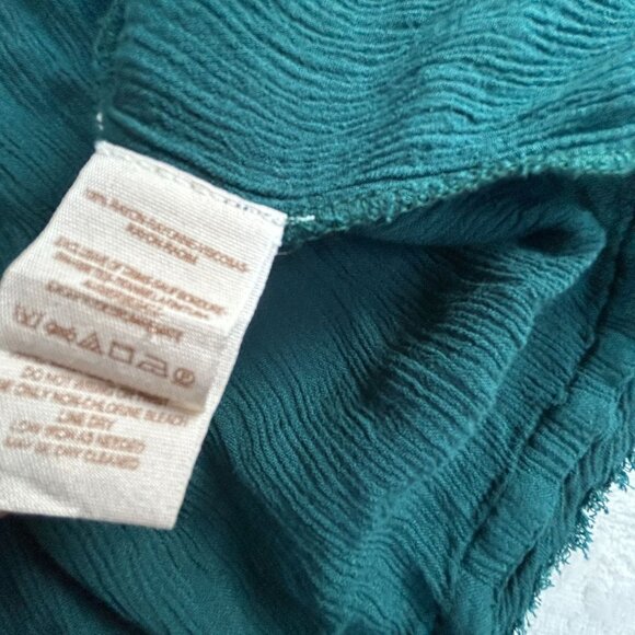 Free People Womens Diamond Embroidered Tunic Top Small V-Neck Long Sleeve Boho - Picture 4 of 7